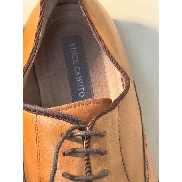 Vince Camuto Mens Brown Leather Oxford Dress Shoes Size 12 M Lace Up main image 9